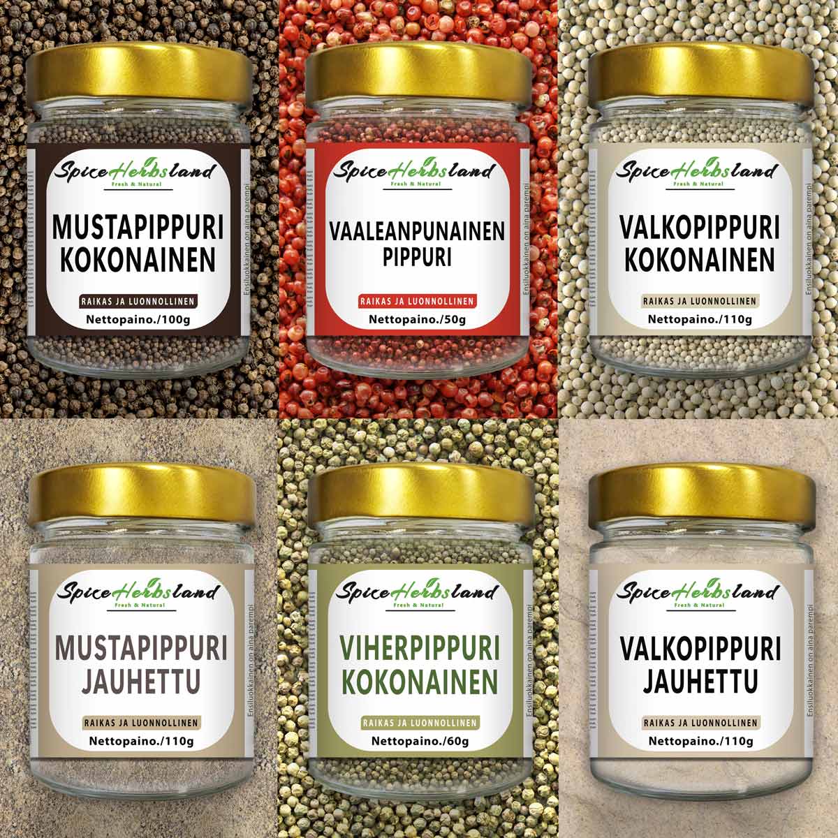 Pepper Collection - 6-piece pack