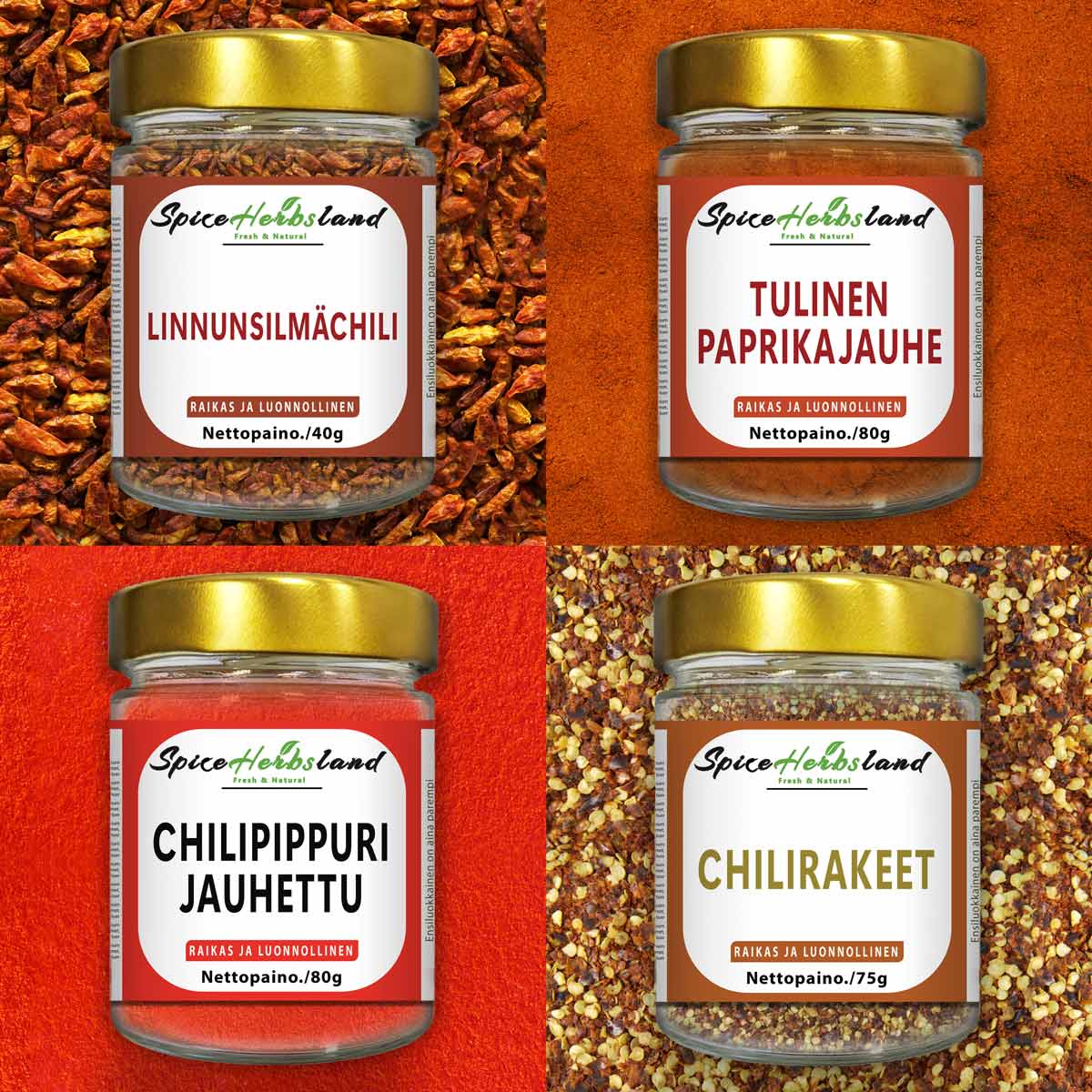 Chilli Collection - 4 pc pack
