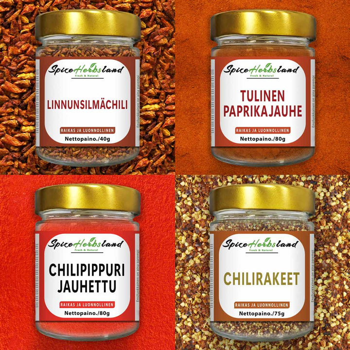 Chilikokoelma - 4 kpl pakkaus