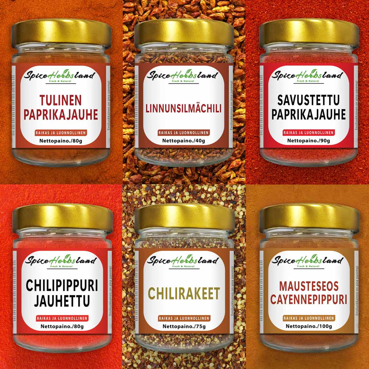 Chili Collection - Pack of 6