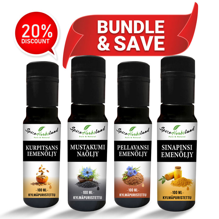 Ruoansulatuksen hyvinvointi – 4 tuotteen pakkaus