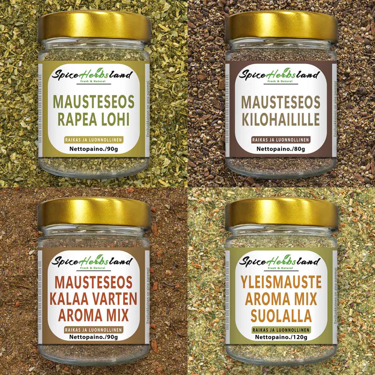 Fisksamling - förpackning med 4 stycken