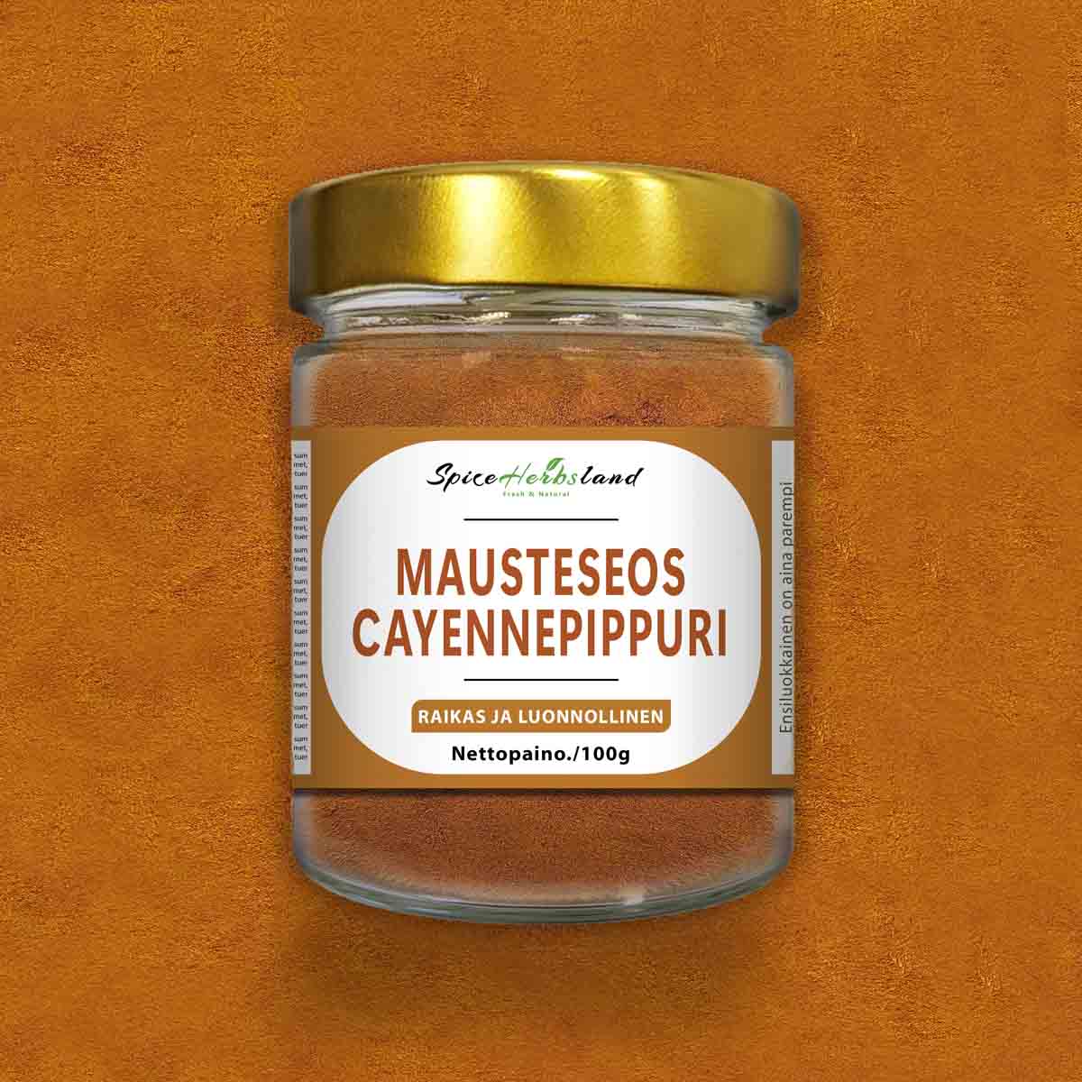 Mausteseos Cayennepippuri