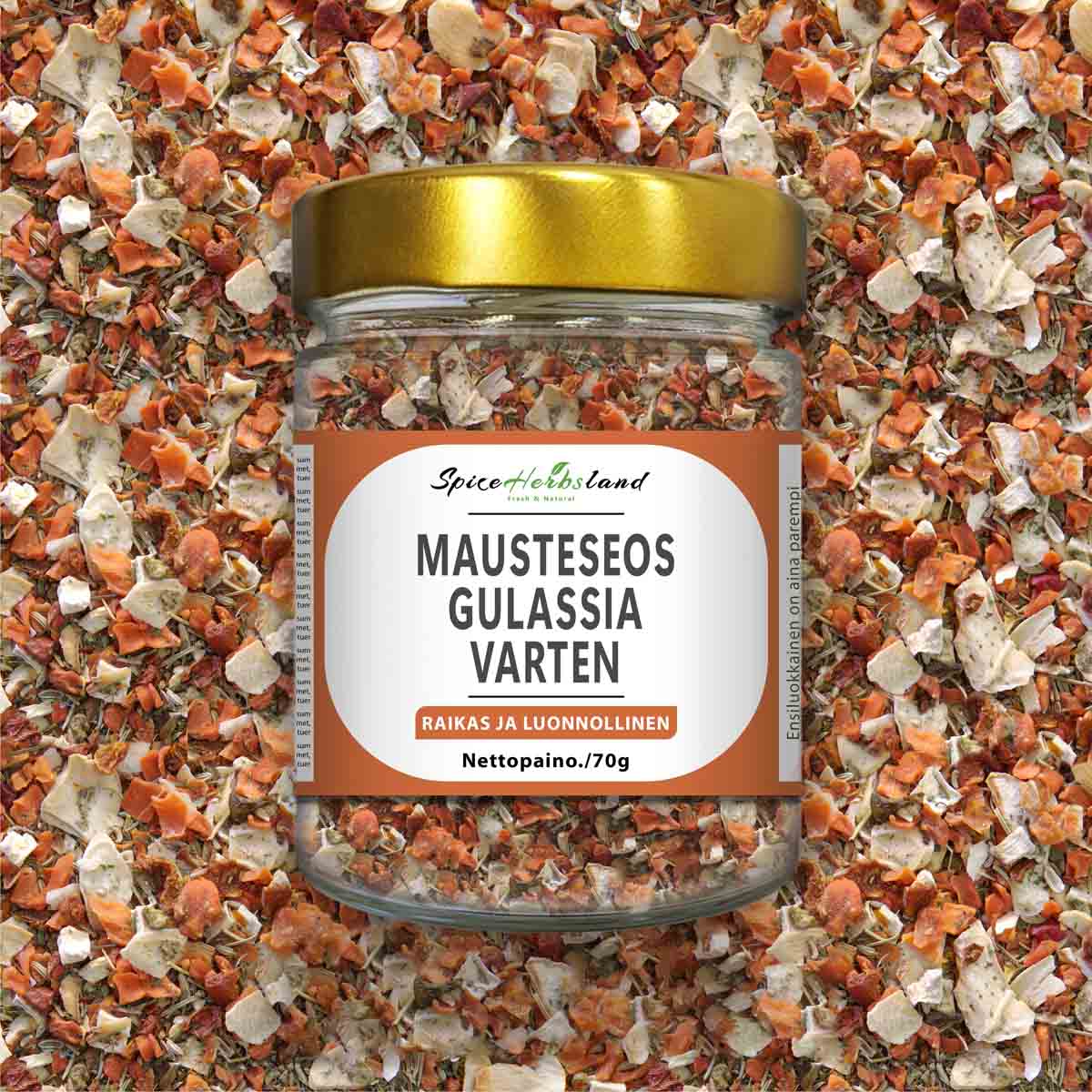 Mausteseos gulassia varten