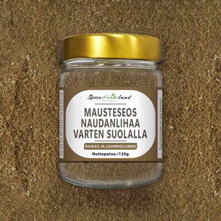 Seasoning mix for beef with salt