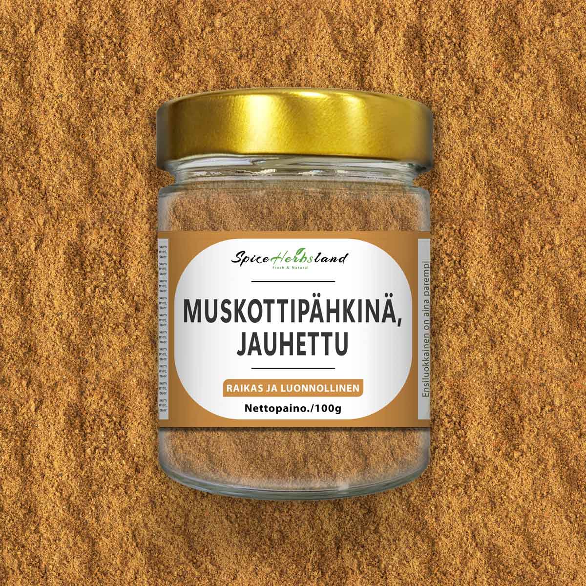 Muskottipähkinä, jauhettu