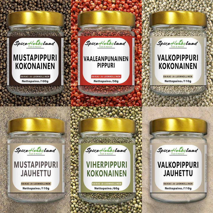 Pepparsamling - förpackning med 6 stycken