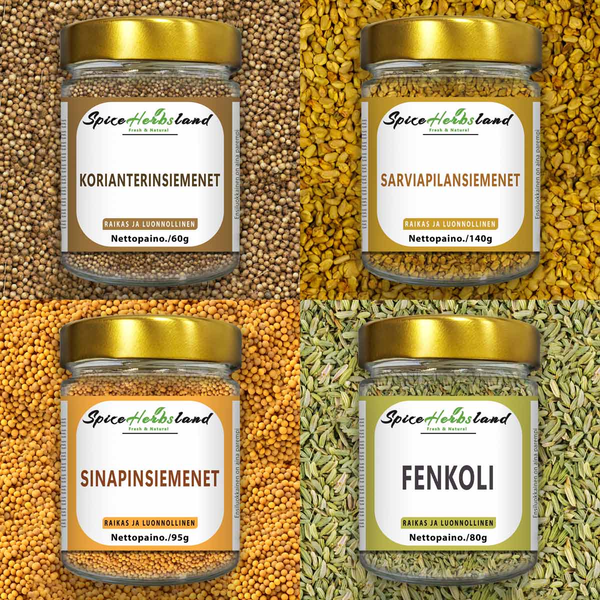 Frökollektion - förpackning med 4 frön