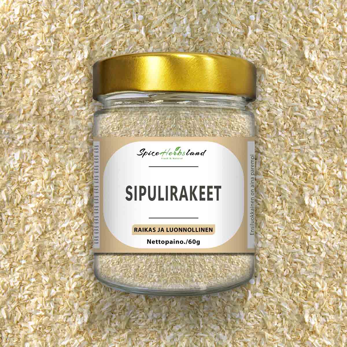 Sipulirakeet (1–3 mm)